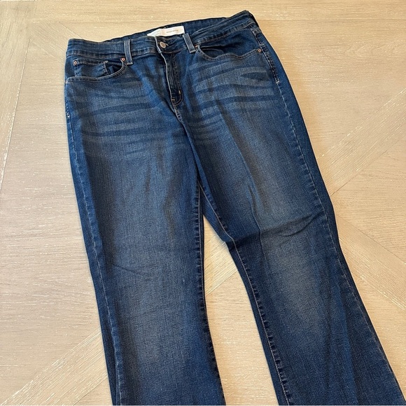 Levi's Blue Boot Cut Jeans Medium-Dark Wash 16 short - Picture 1 of 8